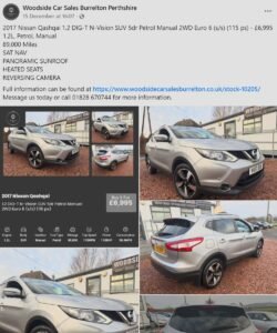 perth-used-car-2017-nissan-qashqai-1.2-digi-T-night-Vision 2017 Nissan Qashqai 1.2 DIG-T N-Vision SUV 5dr Petrol Manual 2WD Euro 6